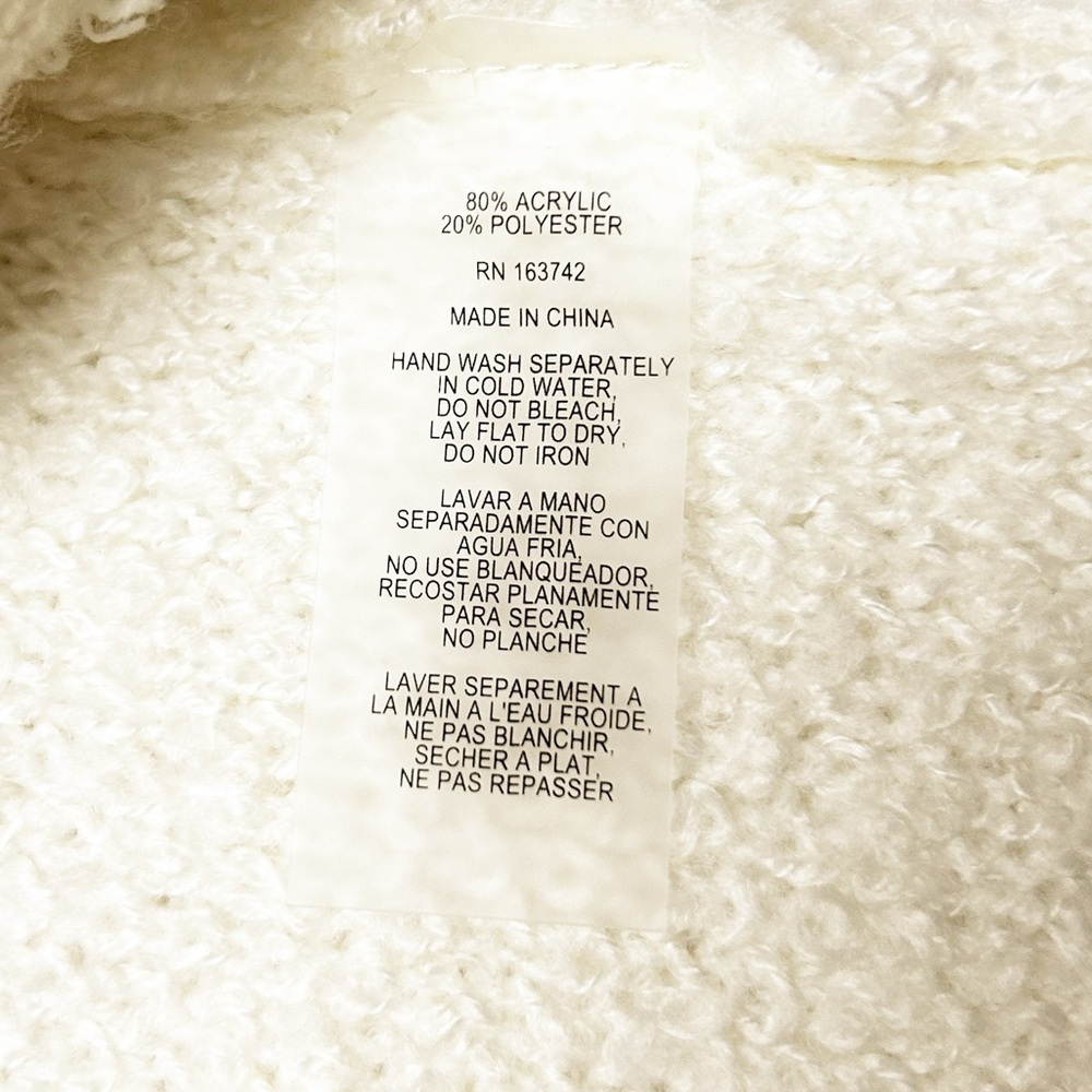 Sioni Lady Cardigan Ivory Size Large NWT - Picture 8 of 10